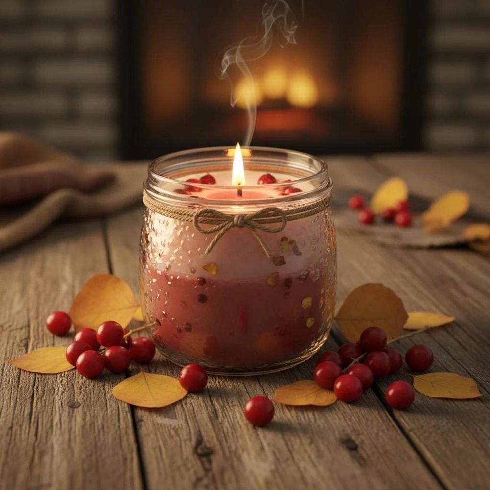 Wild cranberry aspen‎ soy candle
